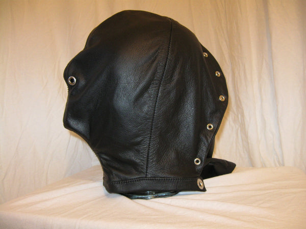 Soft Garment Leather Fitted Isolation Hood