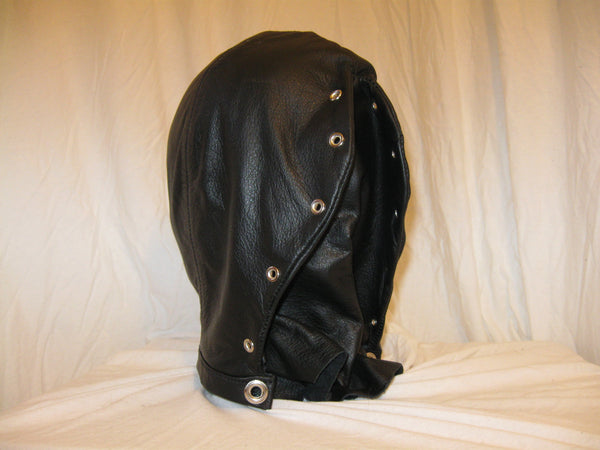 Soft Garment Leather Fitted Isolation Hood