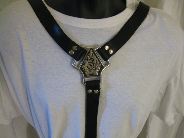 Male Body Harness with Adjustable Crotch Strap