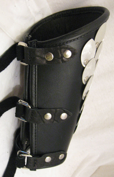 Riveted Dragon Scale and Leather Bracers
