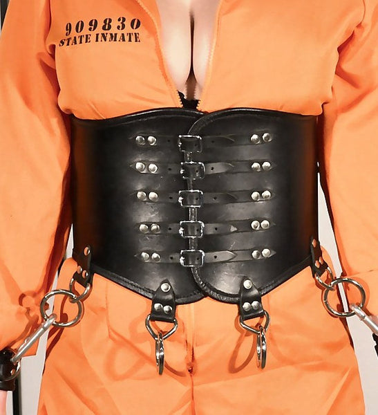 Wide Gothic Metal Waist Cincher