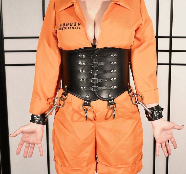 Wide Gothic Metal Waist Cincher