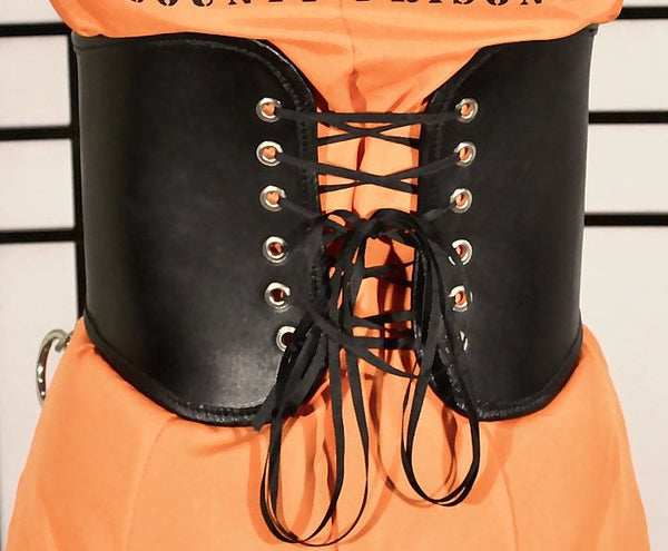 Wide Gothic Metal Waist Cincher