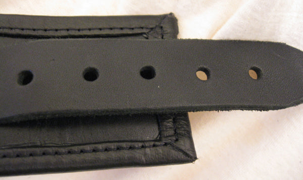 2" Wide Leather Lined Wrist Cuffs with Steel D ring and 1" Strap