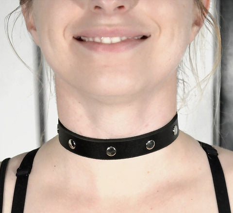 Studded Leather Choker/Collar