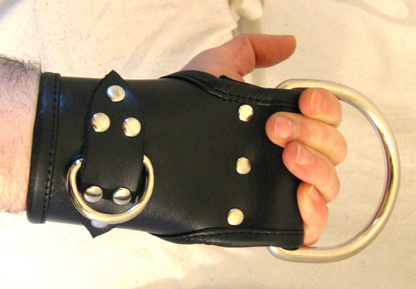 Hand Dyed Heavy Duty Leather Lined Suspension Cuffs