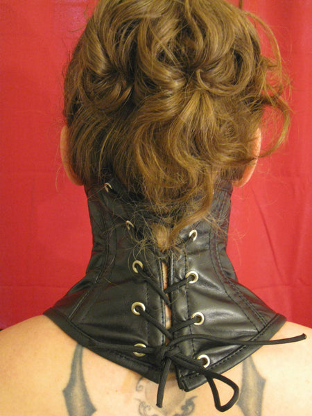 High-Necked Under Chin Steel Boned Neck Corset
