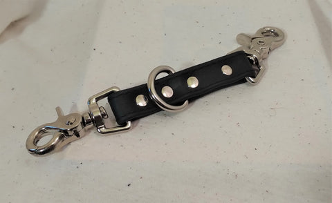 Double Clip and D-Ring Bondage Cuff Link