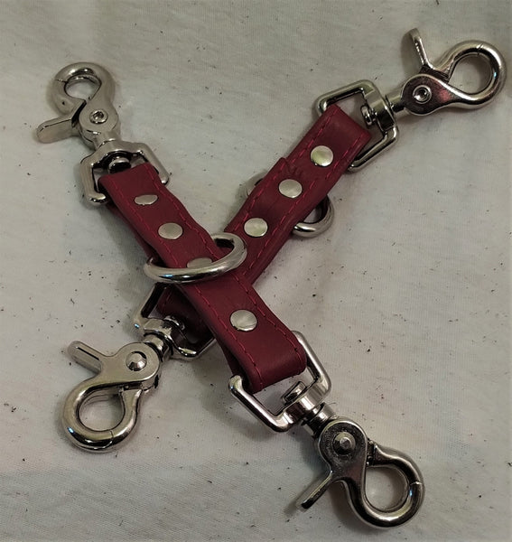 Double Clip and D-Ring Bondage Cuff Link