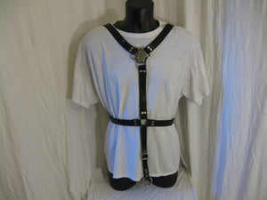 Male Body Harness with Adjustable Crotch Strap